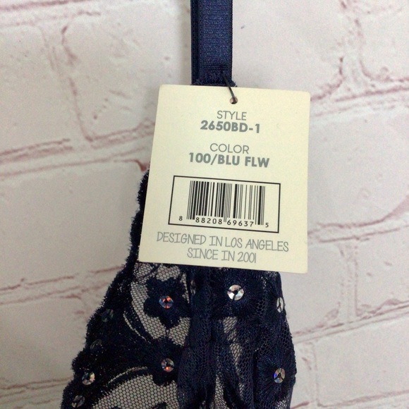 Spree Intimates Floral Lace & Sequins Babydoll with Matching Panty - Size Small - Picture 7 of 8